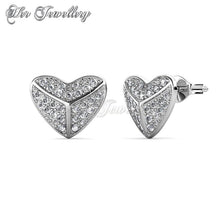 Swarovski Crystals Shield Heart Set - Her Jewellery