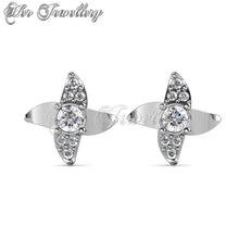 Swarovski Crystals Shuriken Earrings - Her Jewellery