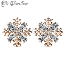 Swarovski Crystals Snow Earrings - Her Jewellery