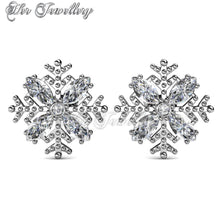 Swarovski Crystals Snow Earrings - Her Jewellery