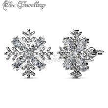 Swarovski Crystals Snow Earrings - Her Jewellery