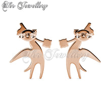 Swarovski Crystals Soaring Dove Earrings - Her Jewellery