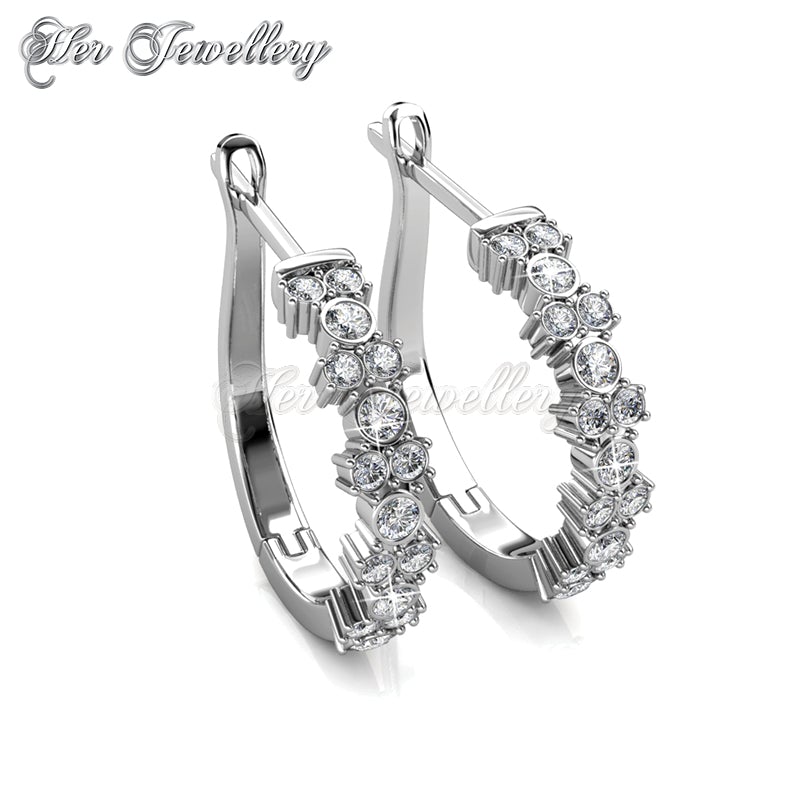 Swarovski Crystals Sora Crystal Hoop Earrings‏ - Her Jewellery