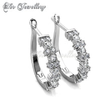 Swarovski Crystals Sora Crystal Hoop Earrings‏ - Her Jewellery