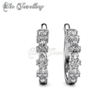 Swarovski Crystals Sora Crystal Hoop Earrings‏ - Her Jewellery