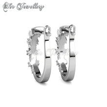 Swarovski Crystals Sora Crystal Hoop Earrings‏ - Her Jewellery