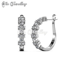 Swarovski Crystals Sora Crystal Hoop Earrings‏ - Her Jewellery