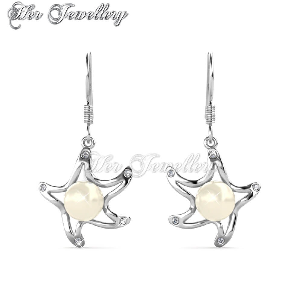 Starfish Pearl Earrings