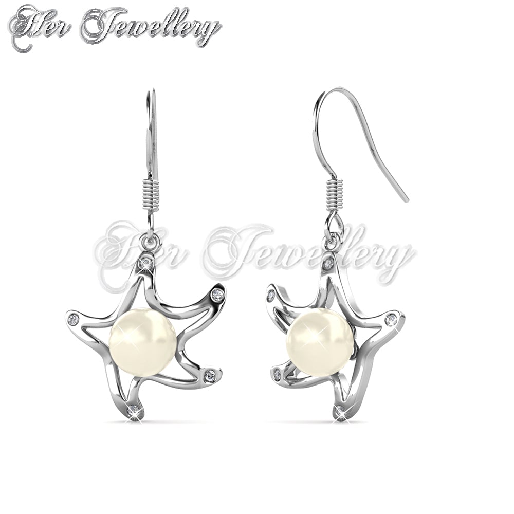 Starfish Pearl Earrings