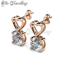 Swarovski Crystals Sweety Love Earrings - Her Jewellery