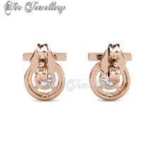 Swarovski Crystals Tangent Earrings - Her Jewellery