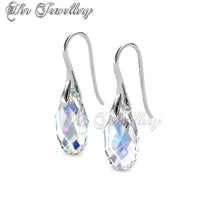 Swarovski Crystals Teardrop Hook Earrings‏ - Her Jewellery