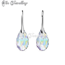 Swarovski Crystals Teardrop Hook Earrings‏ - Her Jewellery