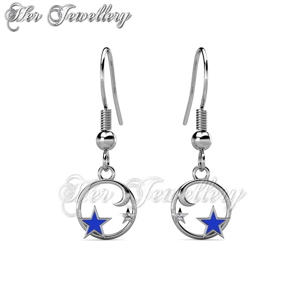 Swarovski Crystals The Galaxy Hook Earrings - Her Jewellery