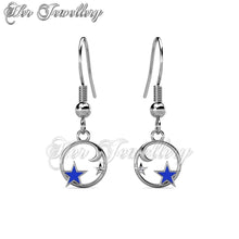 Swarovski Crystals The Galaxy Hook Earrings - Her Jewellery