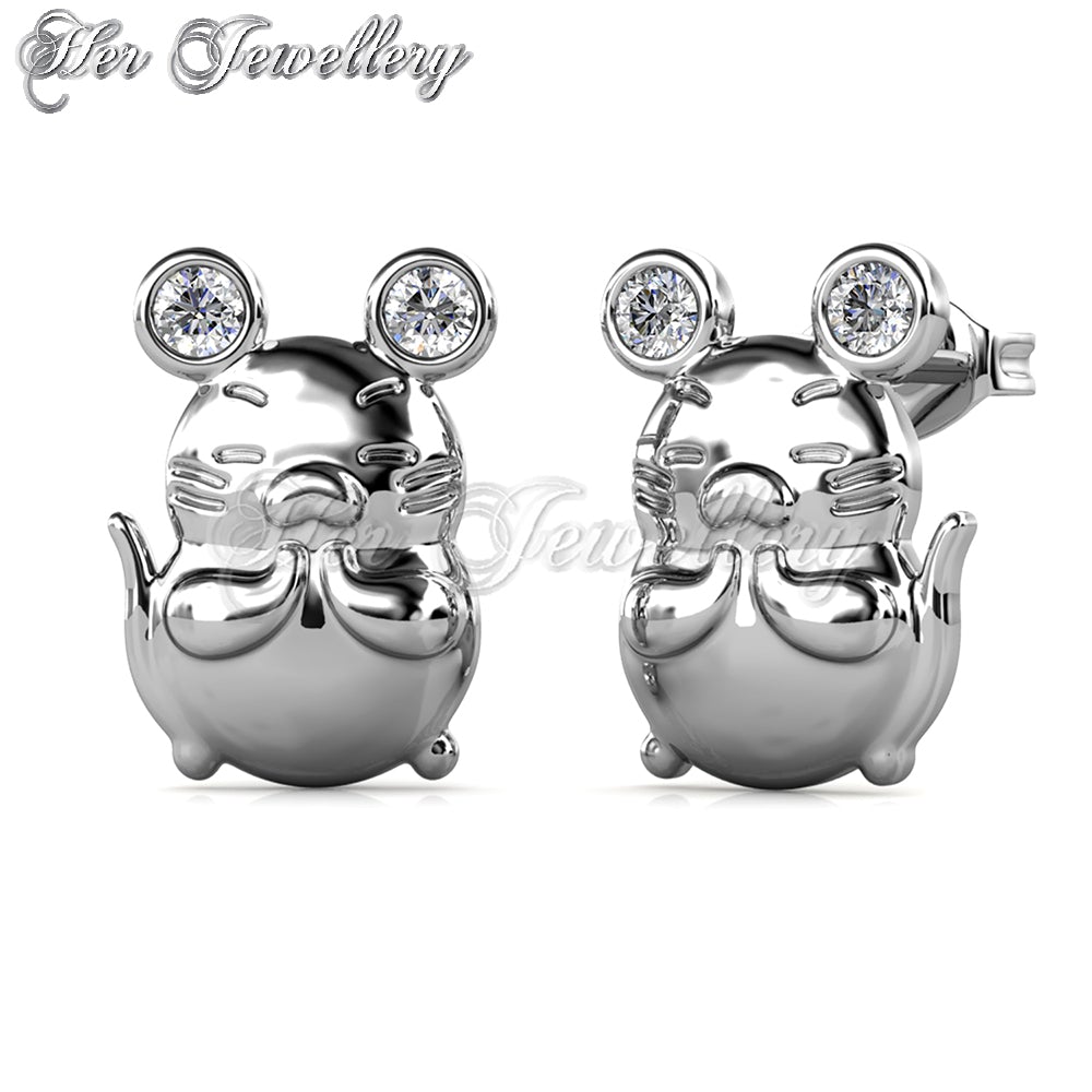 Swarovski Crystals Totoro Earrings - Her Jewellery