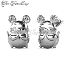 Swarovski Crystals Totoro Earrings - Her Jewellery