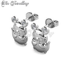 Swarovski Crystals Totoro Earrings - Her Jewellery