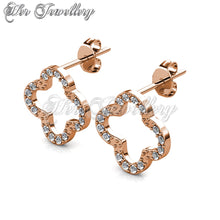 Swarovski Crystals Trefle Earrings - Her Jewellery