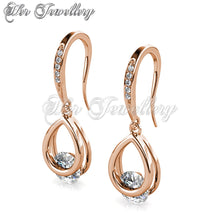 Swarovski Crystals Tristin Hook Earrings - Her Jewellery