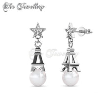 Swarovski Crystals Twinkling Paris Earrings - Her Jewellery