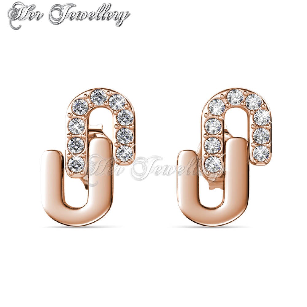 Swarovski Crystals Union Earrings - Her Jewellery