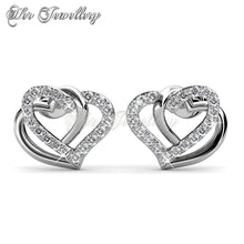 Swarovski Crystals Vena Love Earrings - Her Jewellery
