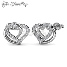 Swarovski Crystals Vena Love Earrings - Her Jewellery