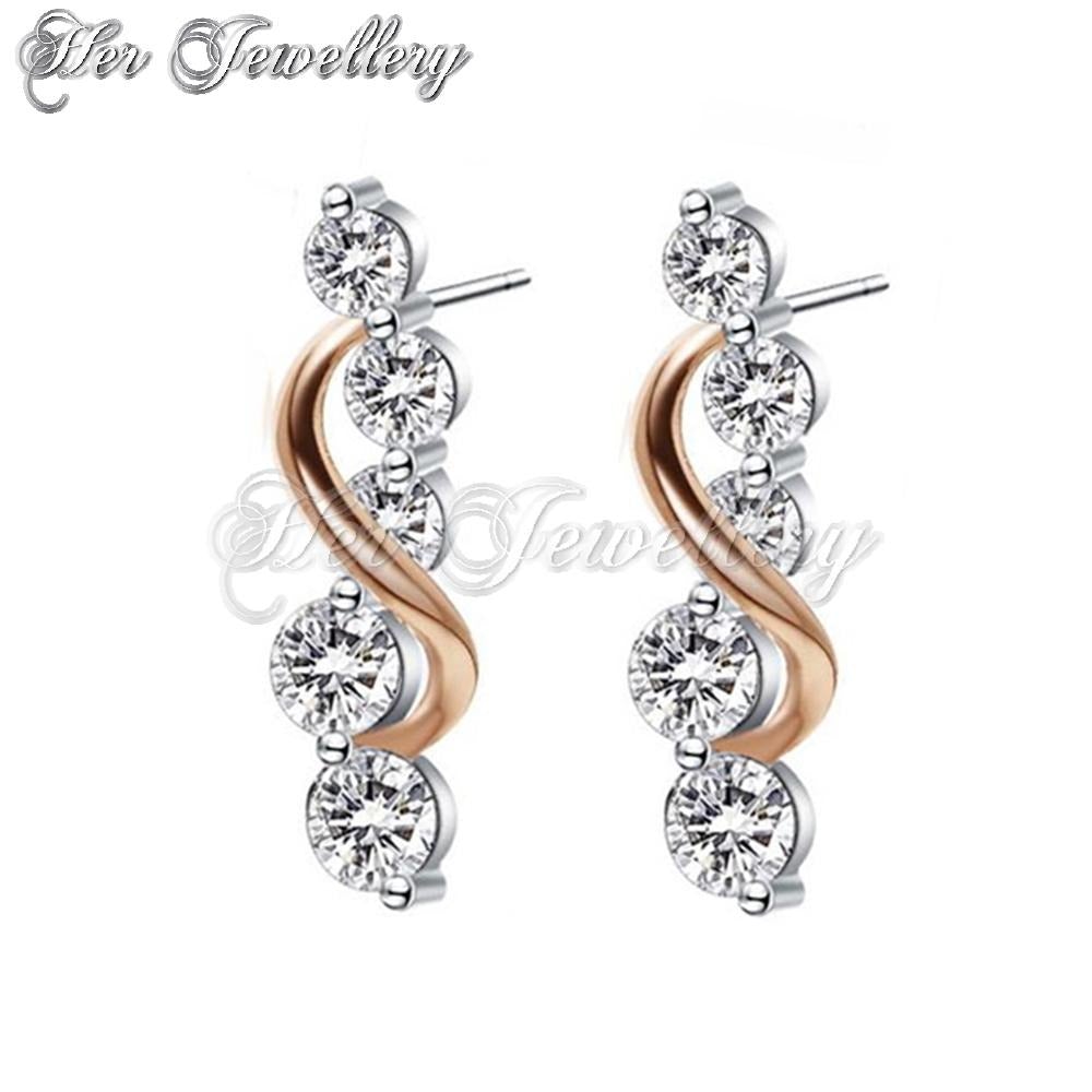 Swarovski Crystals Vine Earrings - Her Jewellery