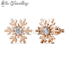 Swarovski Crystals Winter Flakes Earrings - Her Jewellery