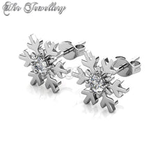 Swarovski Crystals Winter Flakes Earrings - Her Jewellery