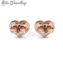 Swarovski Crystals Zeal Earrings (Rose Gold) - Her Jewellery