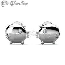 Swarovski Crystals Miss Piggy Earrings - Her Jewellery