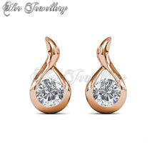 Swarovski Crystals Wavvy Earrings - Her Jewellery