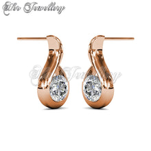 Swarovski Crystals Wavvy Earrings - Her Jewellery