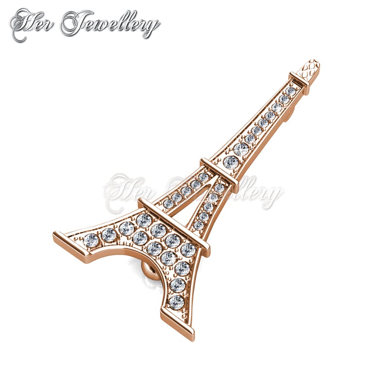 Swarovski Crystals La Ville Brooch (Rose Gold) - Her Jewellery