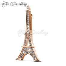 Swarovski Crystals La Ville Brooch (Rose Gold) - Her Jewellery