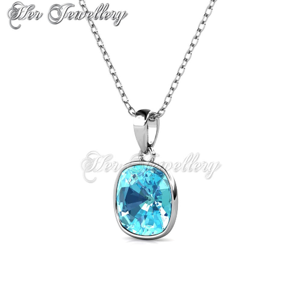 Swarovski Crystals Amethyst Pendant‏ (Blue) - Her Jewellery