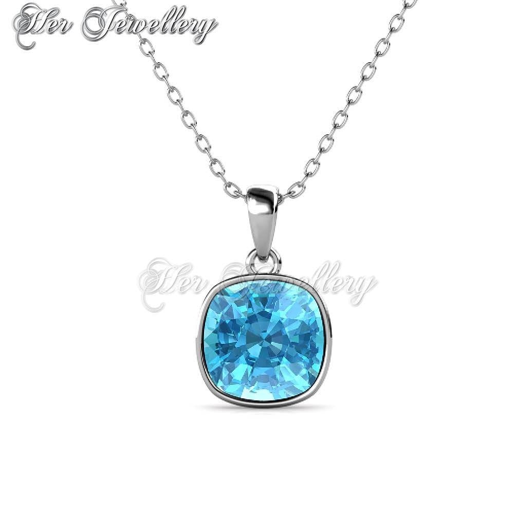 Swarovski Crystals Amethyst Pendant‏ (Blue) - Her Jewellery