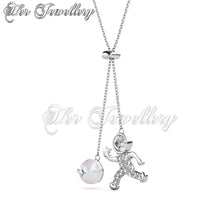 Swarovski Crystals Astronaut Pendant - Her Jewellery