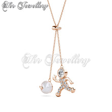 Swarovski Crystals Astronaut Pendant - Her Jewellery