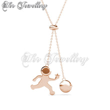 Swarovski Crystals Astronaut Pendant - Her Jewellery