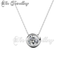 Swarovski Crystals Birth Stone Moon Pendant (12Months) - Her Jewellery