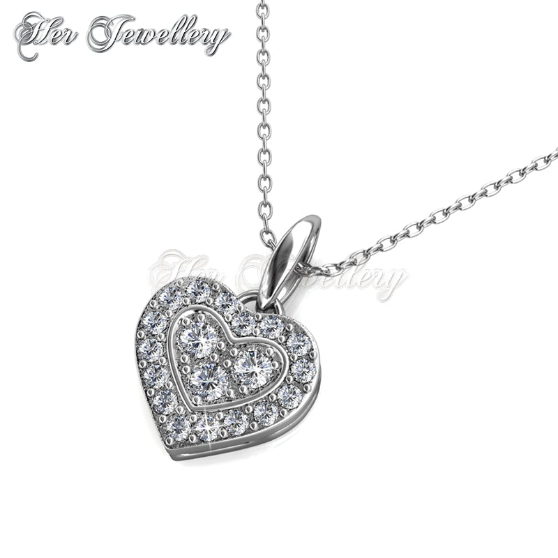 Swarovski Crystals Brilliant Love Pendant - Her Jewellery