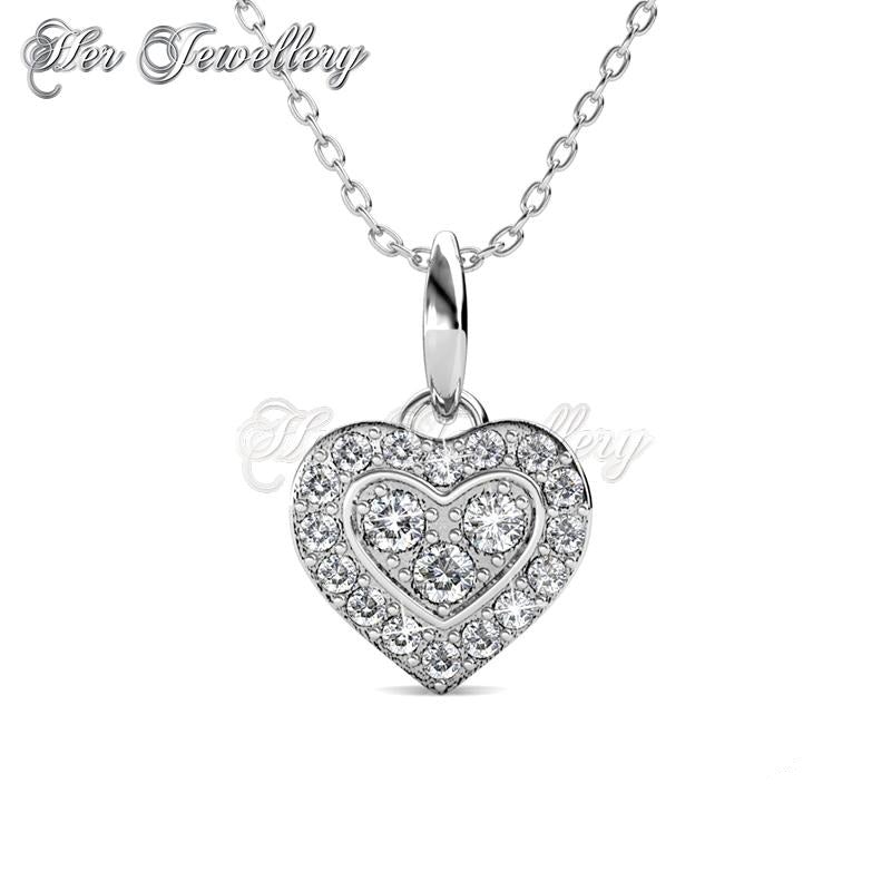 Swarovski Crystals Brilliant Love Pendant - Her Jewellery