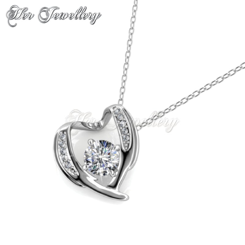 Swarovski Crystals Cassie Love Pendant‏ - Her Jewellery