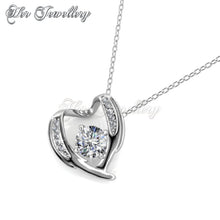 Swarovski Crystals Cassie Love Pendant‏ - Her Jewellery