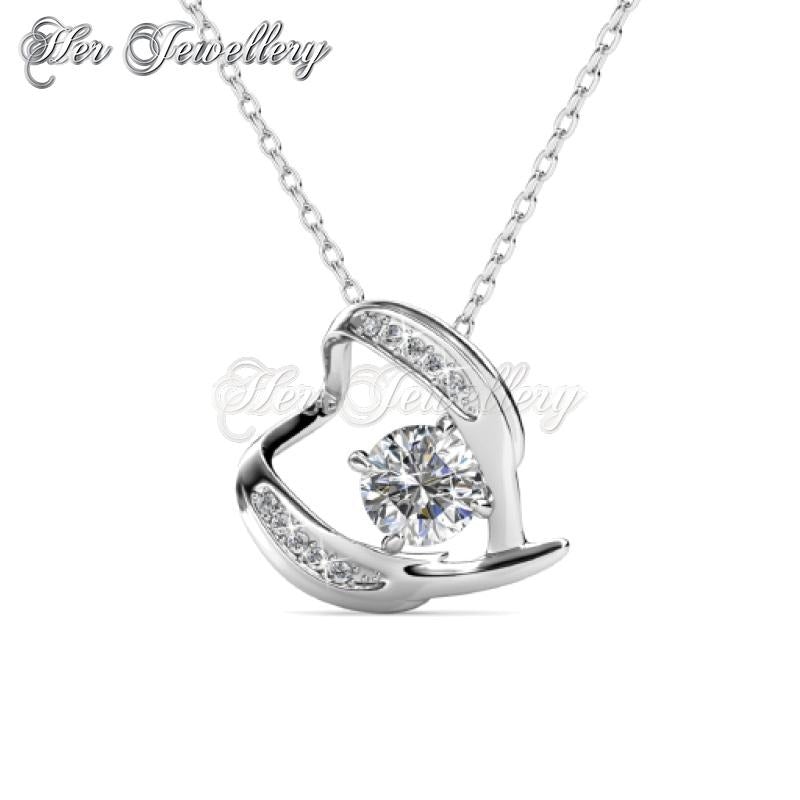 Swarovski Crystals Cassie Love Pendant‏ - Her Jewellery
