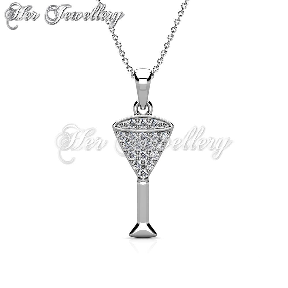 Swarovski Crystals Champaign Pendant - Her Jewellery