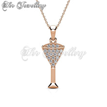 Swarovski Crystals Champaign Pendant - Her Jewellery